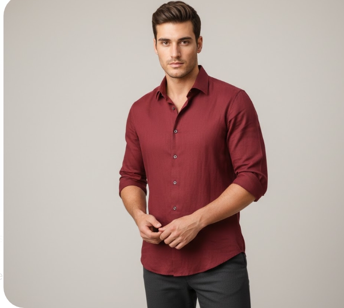 🤎 pure meron linen shirt