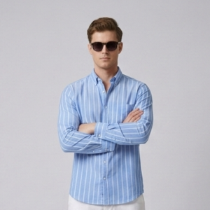 White striped full sleves shirt